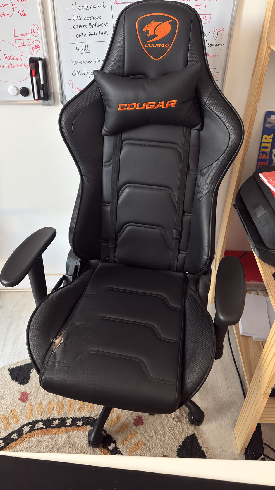 Modified version of the chair used for the demonstration